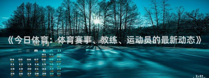 蓝鲸影视：《今日体育：体育赛事、教练、运动员的最新动态》